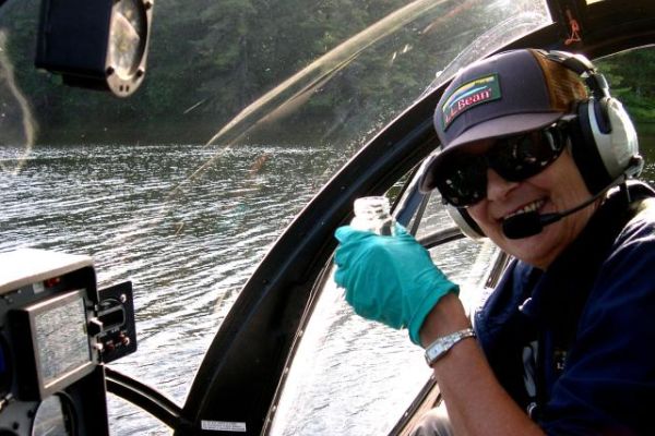 From throw bottle we fill IDEXX sample bottle.